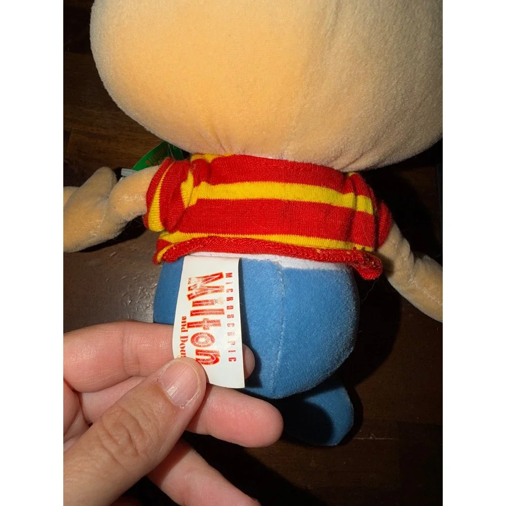 Microsonic Milton and Douglas Plush Stuffed Toy Red Yellow Striped Shirt 10 inch